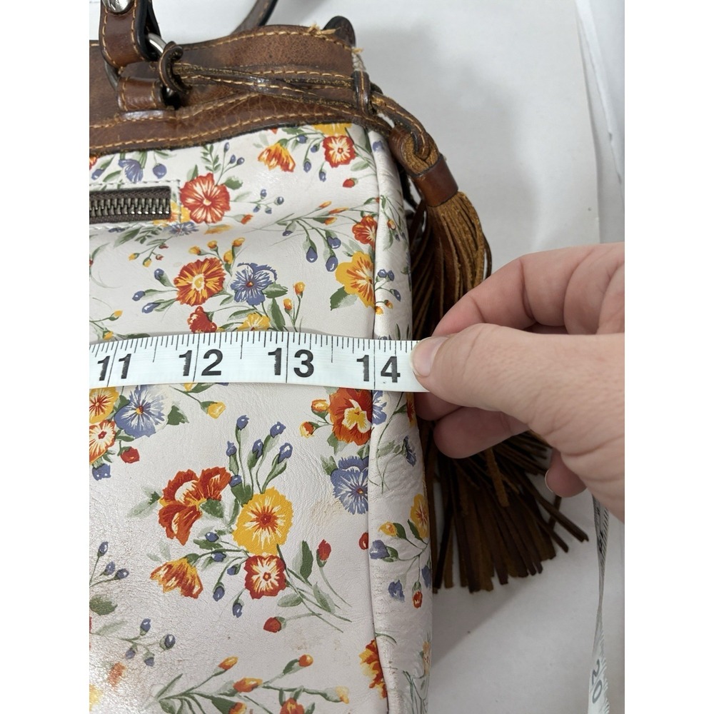 Patricia Nash Floral Mini Tote in Brown and Cream - Picture 13 of 14